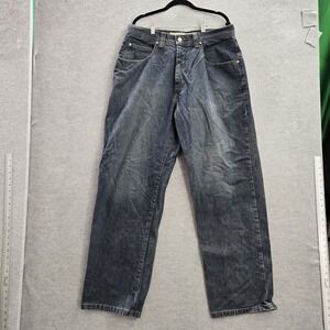 VINTAGE Anchor Blue Men Jeans 36X32 Denim‎ Big Baggy Y2K Straight Pockets